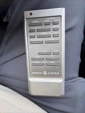General Electric Silver TV/VCR Remote Control